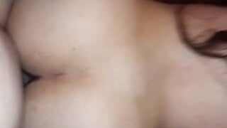 Close -up anaal geschoten en neuken
