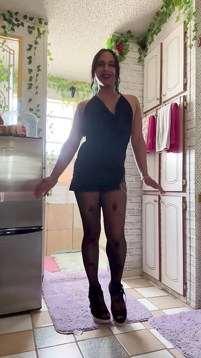 She’s Not There Striptease in Stockings