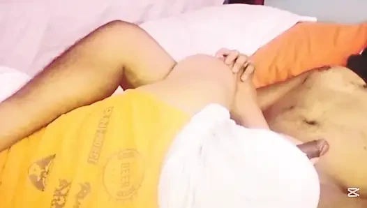 Stepmom Putting Dildo On Her Anal Stepson With Cream