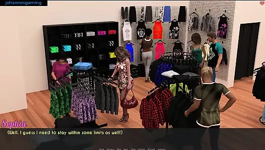 Awam - pergi berbelanja dan ngebiarkan Dylan ngeliat toketku