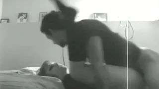 Chubby blonde brings bar dude home for sex