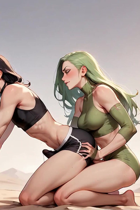 Sahara Wetness: Transvestite's sperma-tropfender wüsten-orgasmus