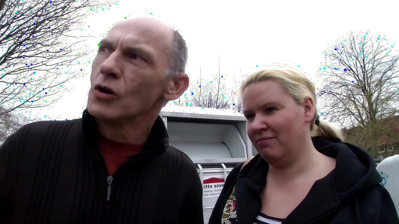 Street Slut Sucks Cock by Stone Wall