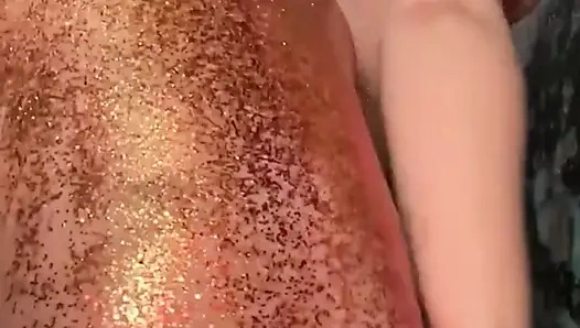 Awesome Show in the Shower with Glitter.