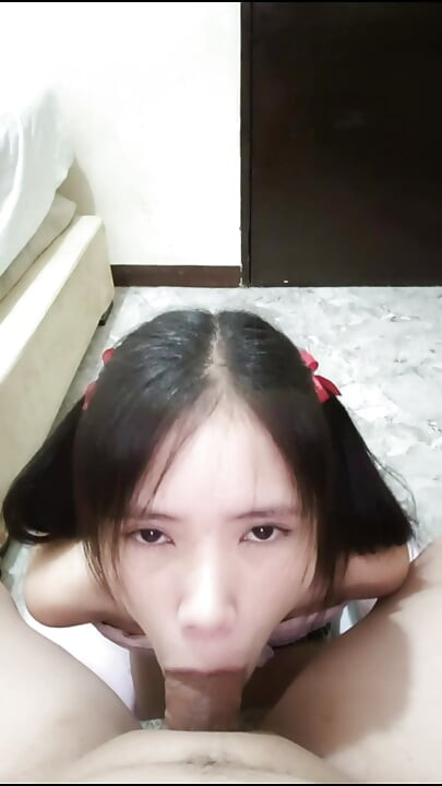 Cute Stepsister POV DEEPTHROAT SWALLOW