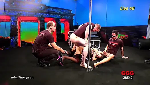Ggg John Thompson - Aymie Live40 Wild Gangbang Fuckfest