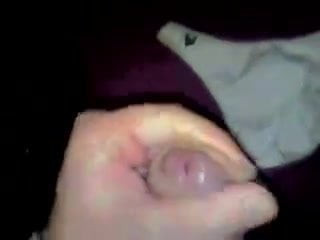 Cumshot on girlfriend panties