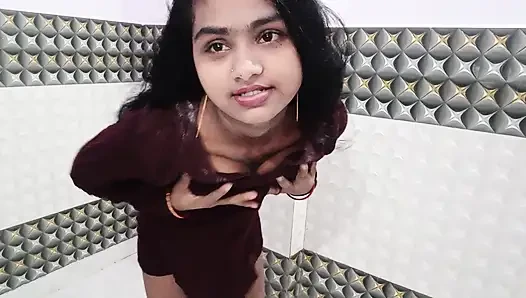 Gadis india dengan baju warna hijau & merah lagi asik hot - pasangan asli