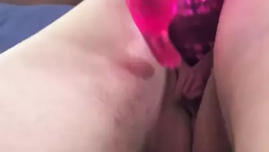 Wife cums with rabbit