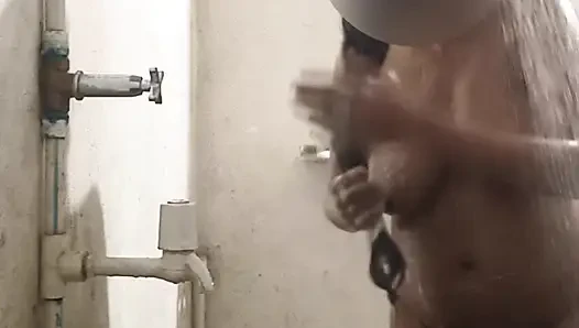 S-250. Bhabhi doing bathing in bathroom