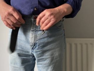 Showing you my uncut cock