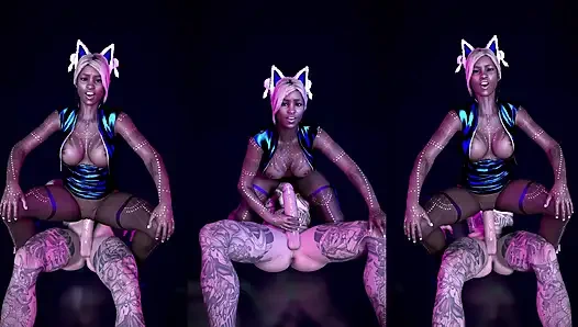 Gece Kulübünde, Sıcak Mela Büyük Beyaz Penis Tarafından Sevişiyor