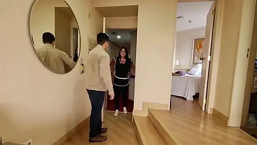 Sexy Dominant Maid Punishes Chauvinist Big Boss