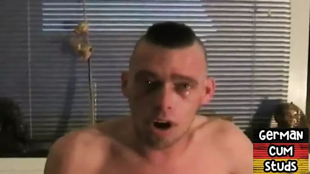Masked German stud barebacked in amateur orgy at home