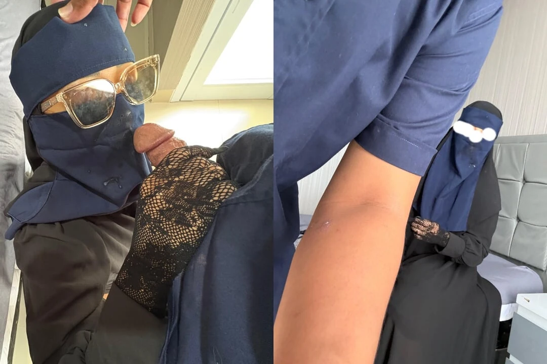 戴面纱的女孩害怕怀孕终于啪