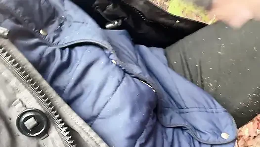 Pussy Pissing Water on the Rock