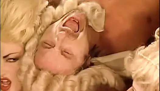 Medieval double penetrated anal orgy party