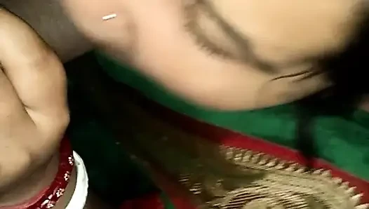 Desi Wife sucking and mouth cream