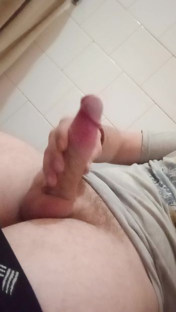 Big cock jerking off