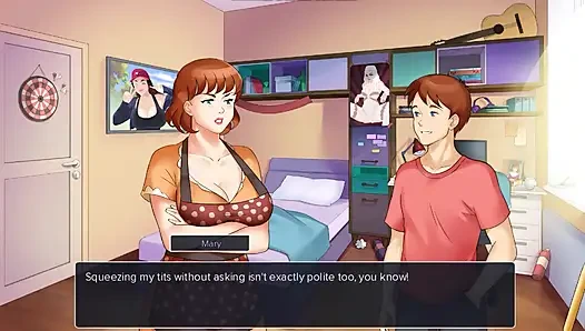 Brother's Wife Gave Me a Hot Handjob in the Bedroom