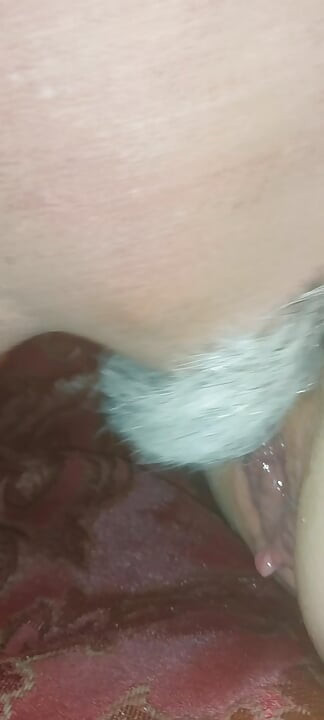 She takes two huge dildo's