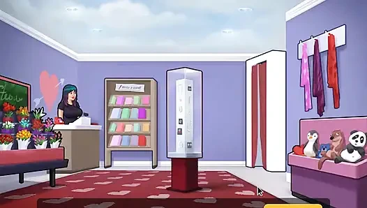 Summertime saga: stiefmutter küsst ihren stiefsohn im aufenthaltsraum, episode 40