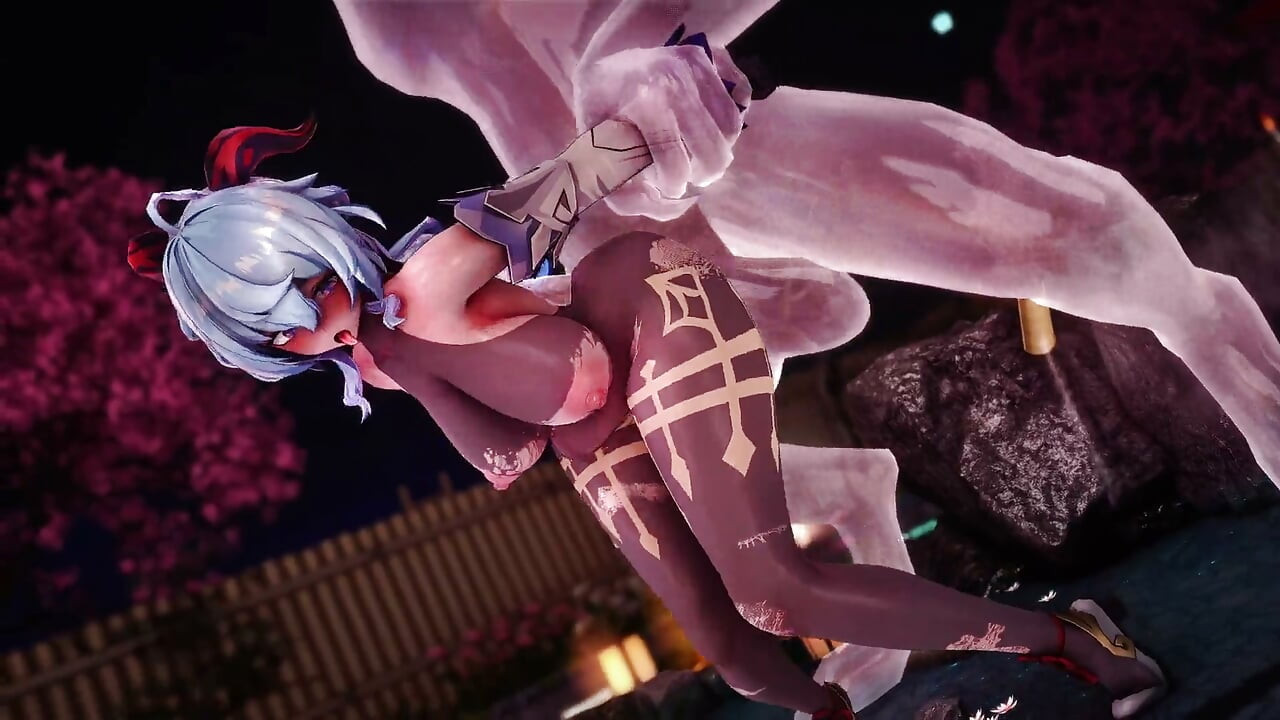 Genshin impact -hot spring canavar azgın sikiş ganyu - 3d hentai animasyonları