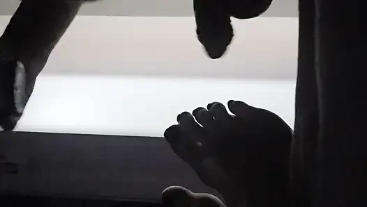 Sucking toes