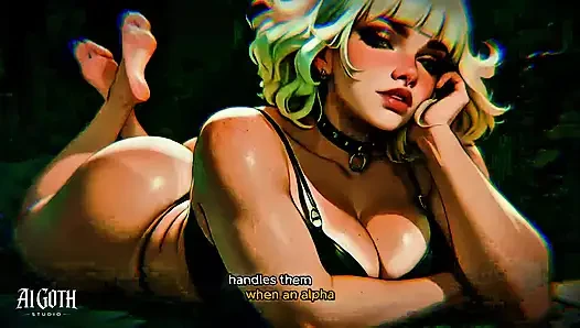 Беловольная готическая сучка: 