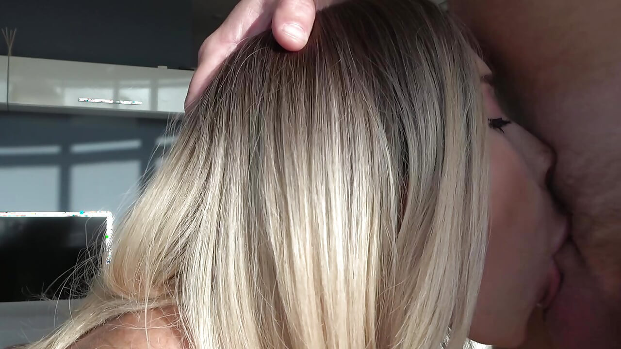 I saw my stepsister fucking with a big dildo but she didn't refuse mine