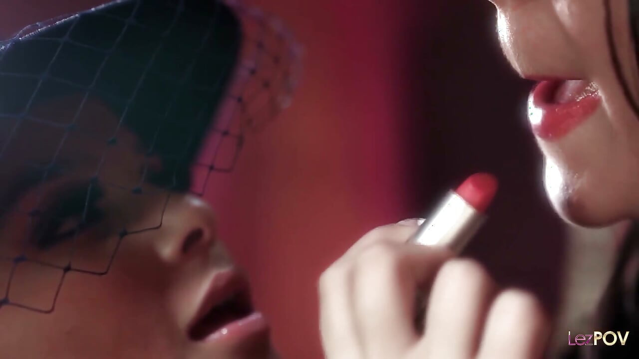 What a Lucky Lesbian to Get the Full Lingerie Sex Toy Kink Packet Like This
