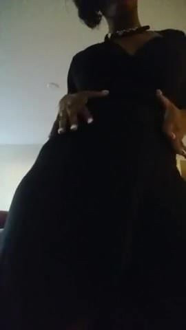In Her Black Dress