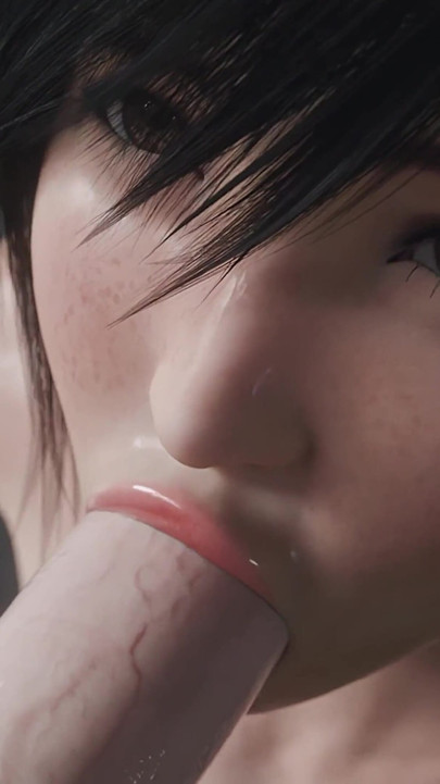 Yuffie Final Fantasy 7 Completely Nude Blowjob Service - Wet & Messy 4K 3D Animation