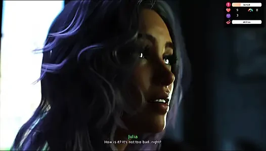 Private time with Julia very intense and highly intimate scenes.Game of hearts 1