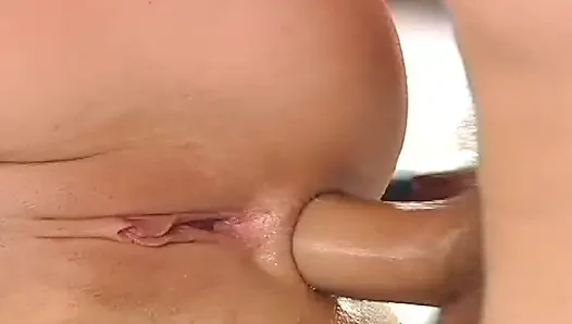 Perfect blondie in stocking got bend over on pool table