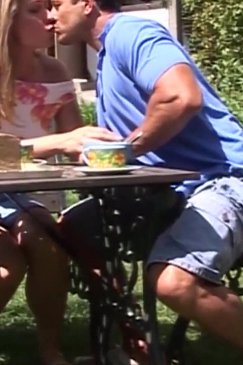 Beautiful lady gets her pussy licked and slammed outdoors
