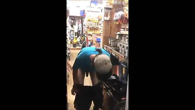 Guidance of a young man in the tools department