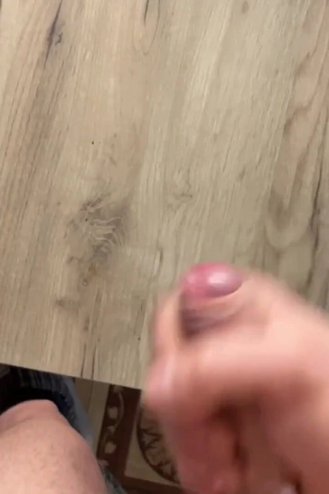 Morning Handjob and Cum on the Table