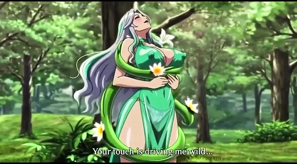Sensual Forest Fantasy Vines Squeeze Her Big Boobs and Hips