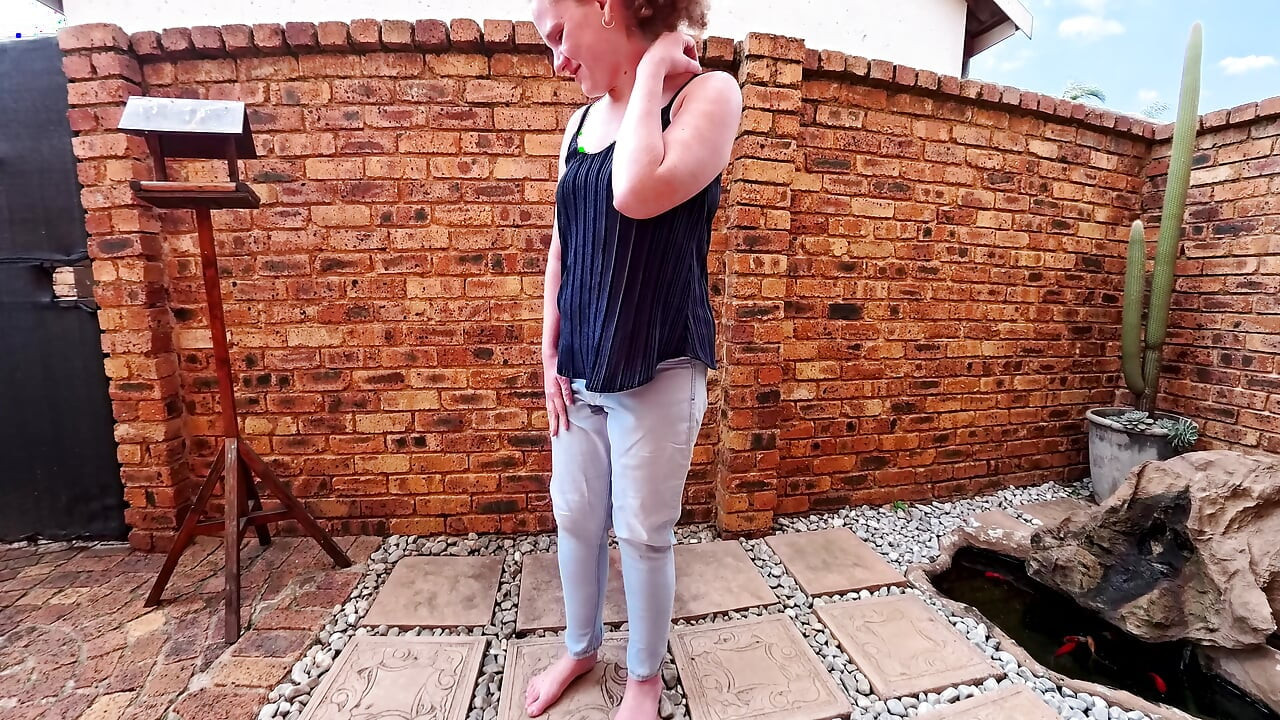 Blond MILF Pissing in Clothes Desperation Compilation
