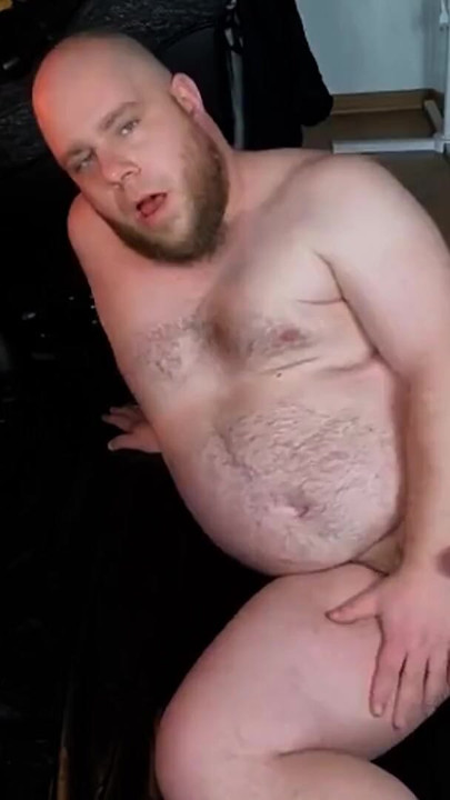 Cri33Y, the filthy hairy chubby, fucks himself so hard with the dildo that the sperm is spraying everywhere. | Clip 1