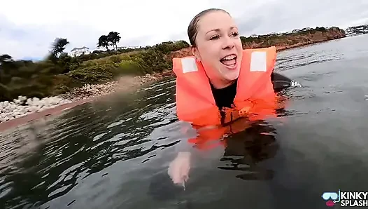 Strapped Tight & Floating Free - Sexy Wetsuit Life Jacket Test