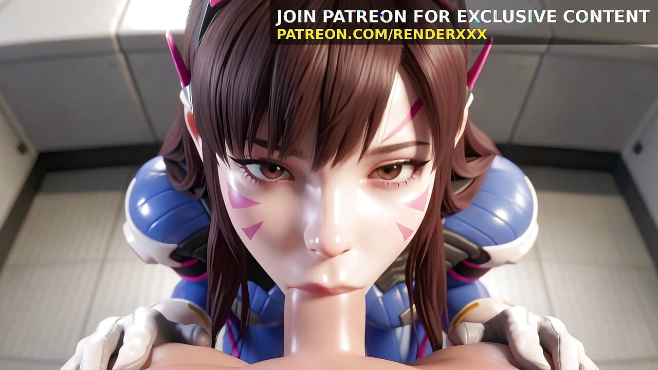 אנימציית תלת מימד: D.Va Drops By - הנטאי לא מצונזר