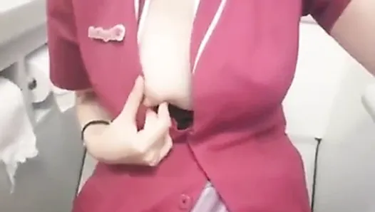Chinese air hostess exposed