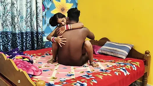 New married bhabhi ke sath bedroom per desi style Fucking in bhabhi devar ka chudai