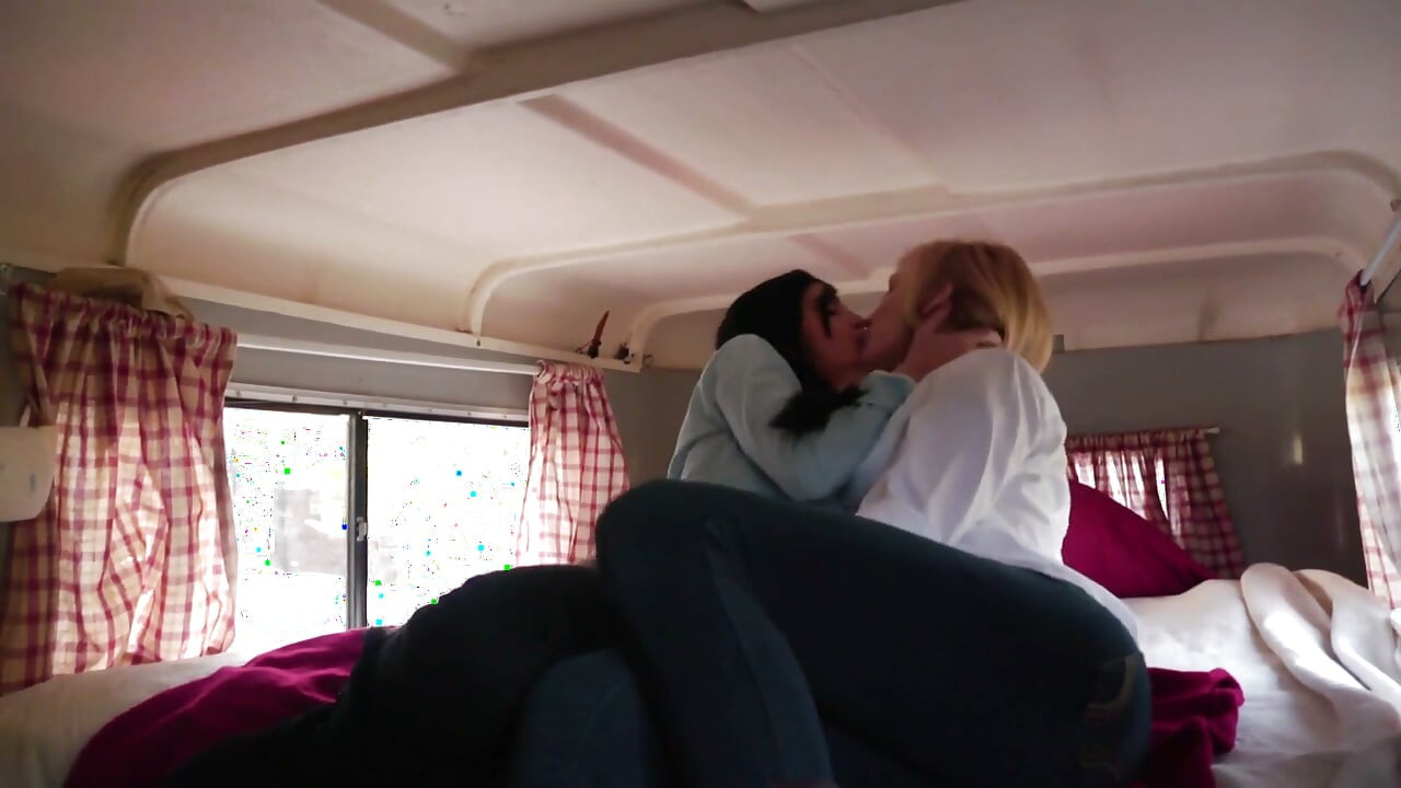 Steamy lesbian threesome with two gorgeous brunette babes and a sexy blondie