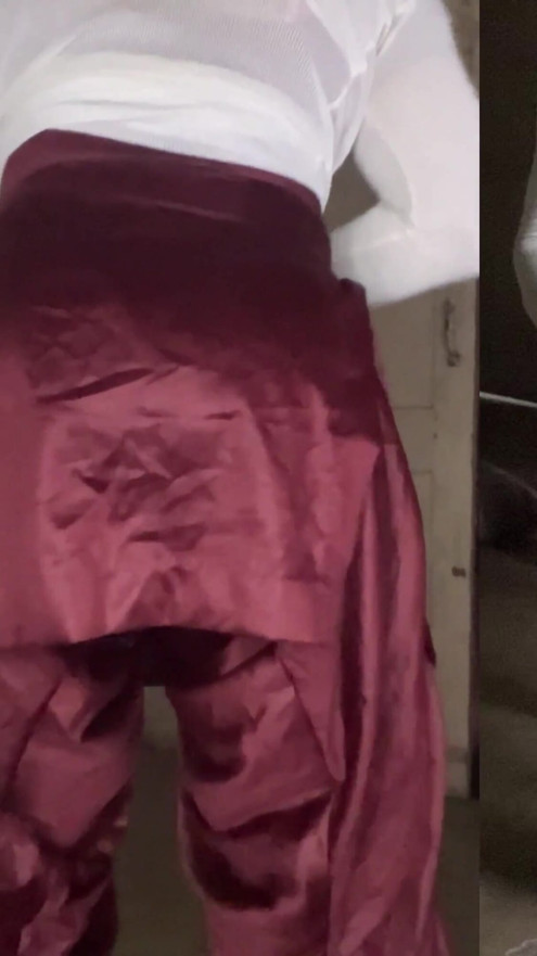 dressing satin silk salwar | Clip 1
