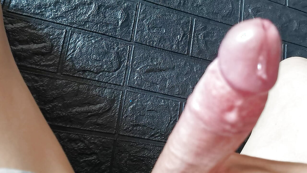 A big beautiful cock is flowing with excitement and an orgasm is coming soon!