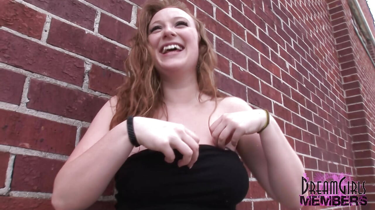 Kelsey Flashes Her Big Natural Tits and Hot Pussy in Tampa
