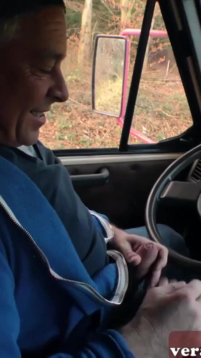 German teen Hitchhiker picked up and fucked in car with grandpa | Clip 1